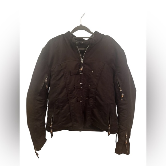 Xelement Women’s Motorcycle Advanced Gear Jacket Coat Zip Out Black SZ 2XL EUC - Picture 4 of 16